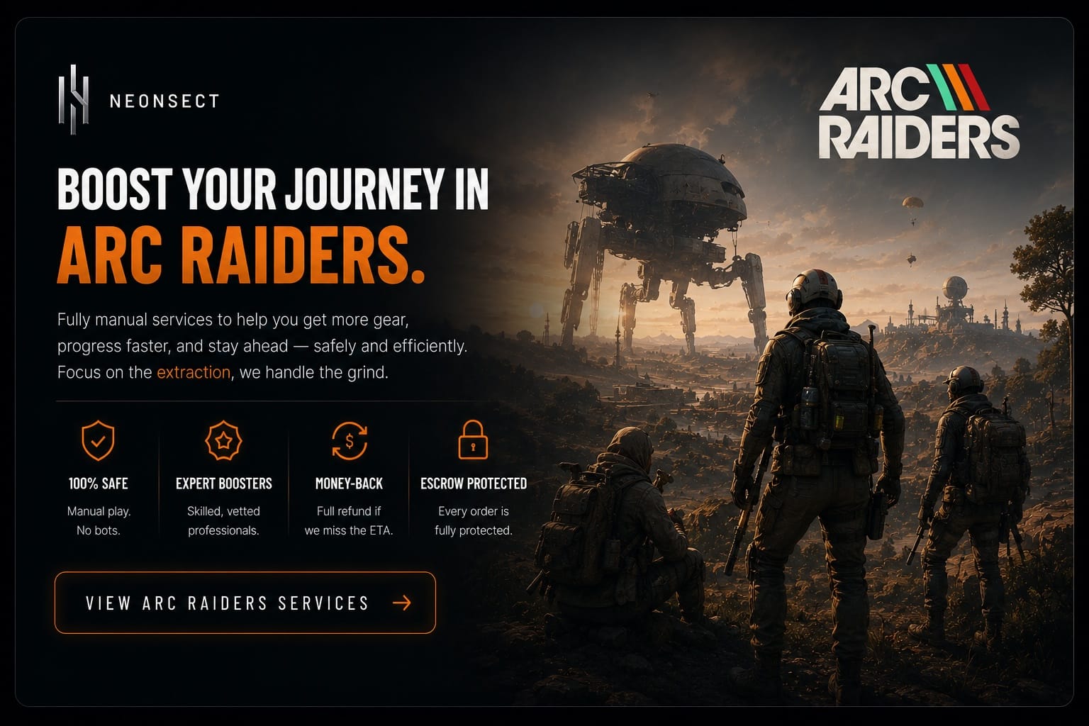 Arc Raiders boosting services by Neonsect