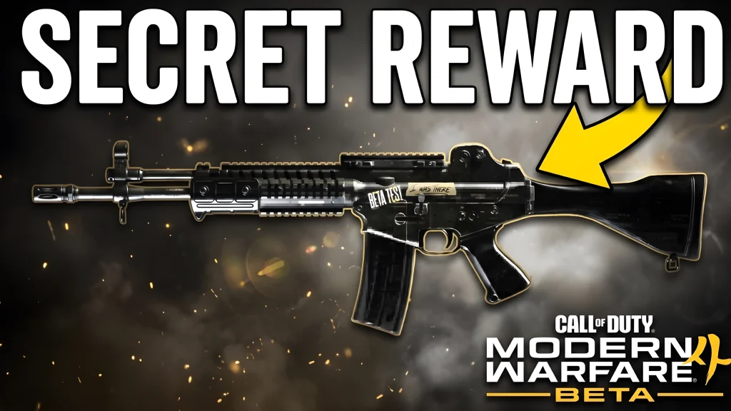 Modern Warfare 4 beta assault rifle with the LITMUS camo