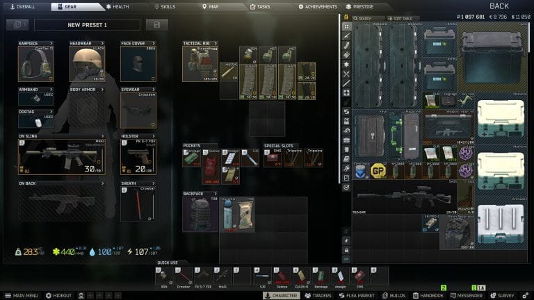 Tarkov 1.1.0.0 Patch Notes: Traders, Tasks, Hideout, Insurance