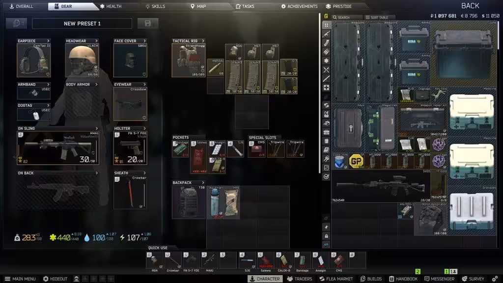 Tarkov 1.1.0.0 Patch Notes: Traders, Tasks, Hideout, Insurance