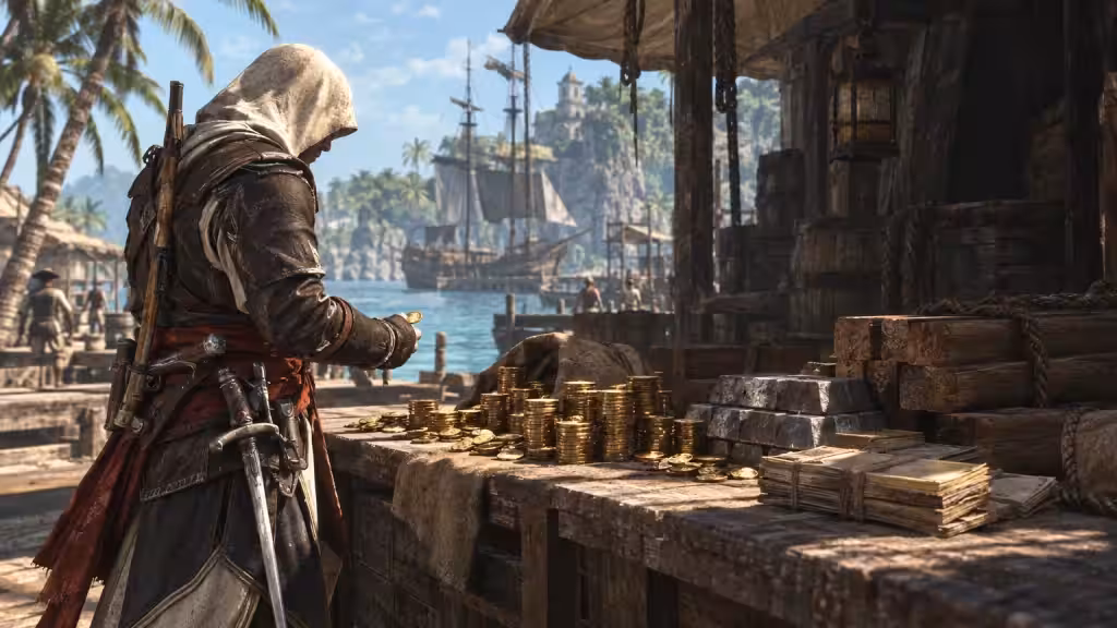 Assassins Creed: Black Flag Resynced Gold, Wood & Materials (×1000)