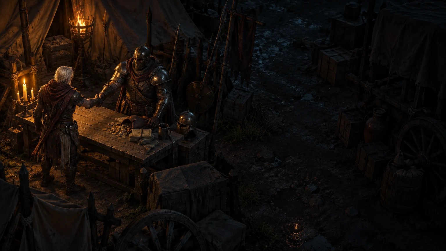 PoE 3.29 — hiring a mercenary at camp