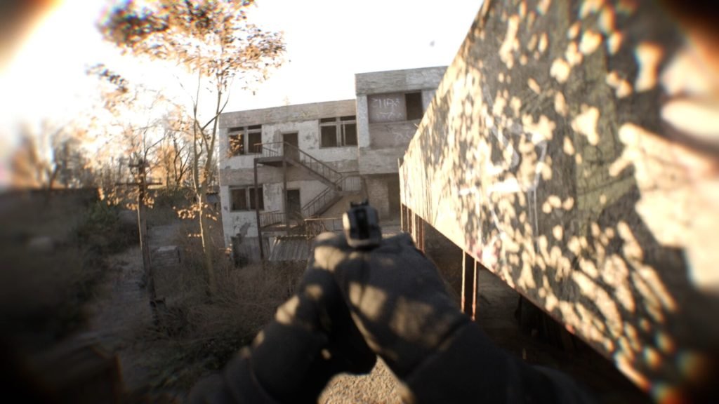 Bodycam — pistol, abandoned block