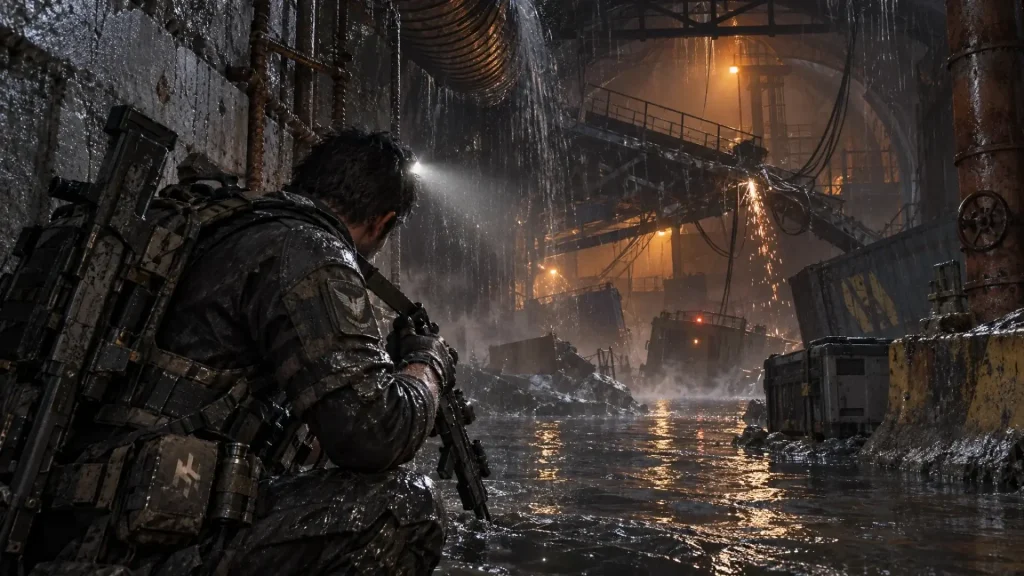 Division 2 agent in the rain-soaked Broken Rain incursion